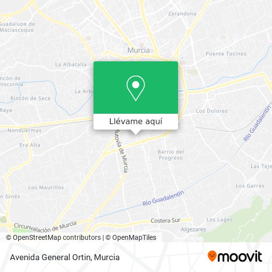 Mapa Avenida General Ortin