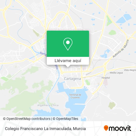 Mapa Colegio Franciscano La Inmaculada