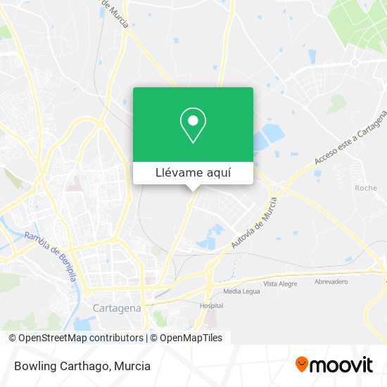 Mapa Bowling Carthago