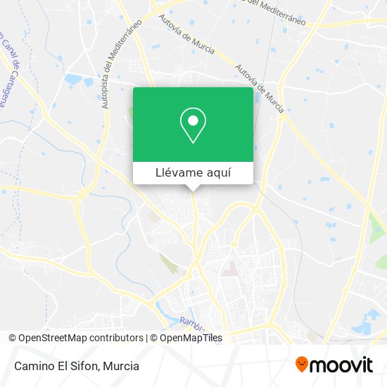 Mapa Camino El Sifon