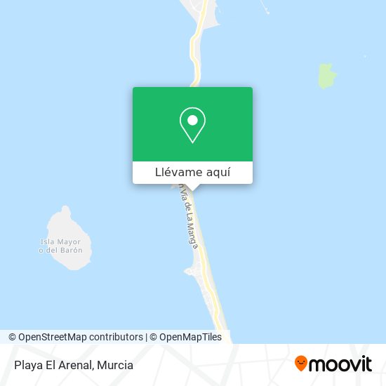 Mapa Playa El Arenal