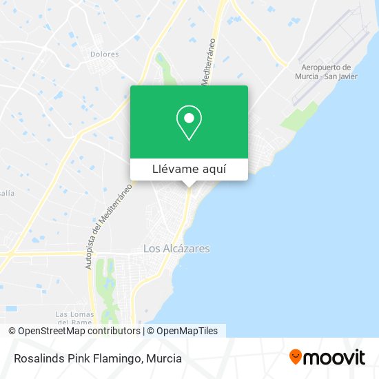 Mapa Rosalinds Pink Flamingo