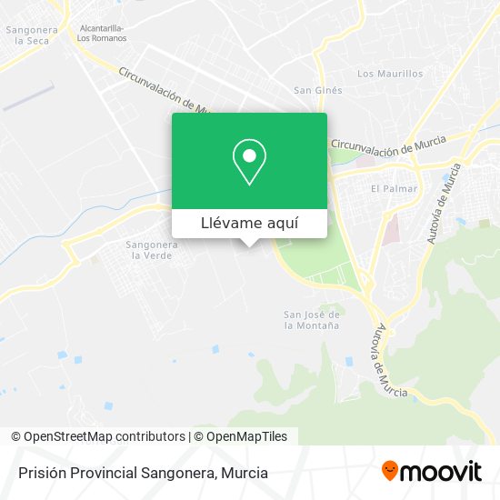 Mapa Prisión Provincial Sangonera