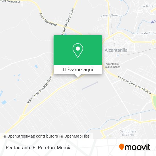 Mapa Restaurante El Pereton