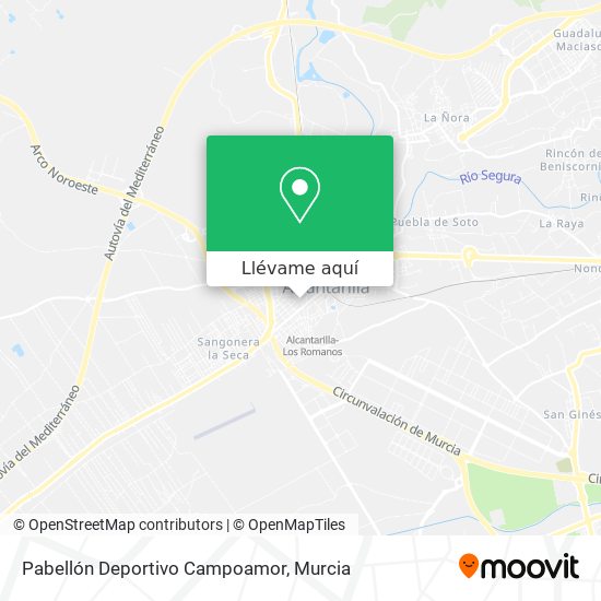 Mapa Pabellón Deportivo Campoamor