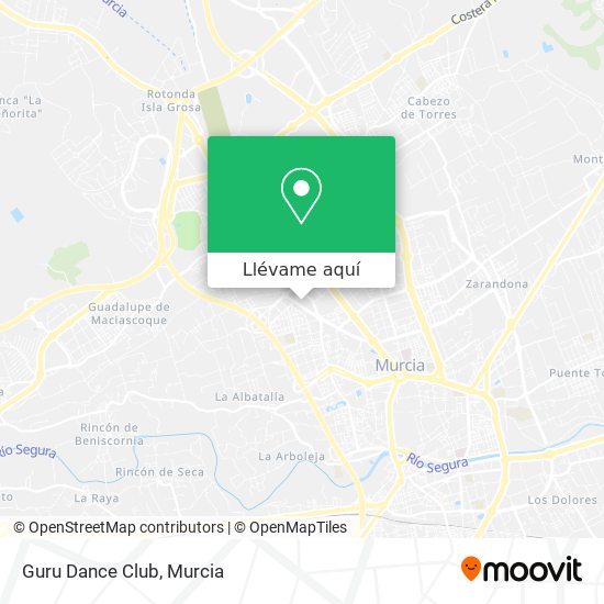 Mapa Guru Dance Club