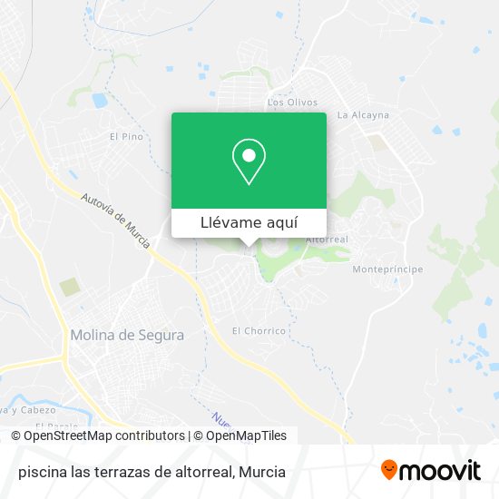 Mapa piscina las terrazas de altorreal
