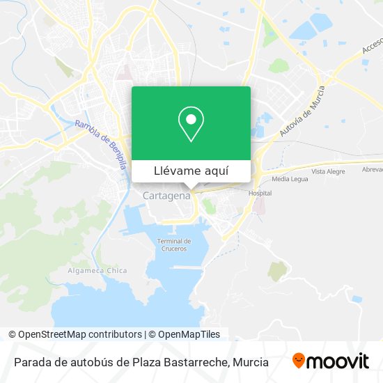 Mapa Parada de autobús de Plaza Bastarreche