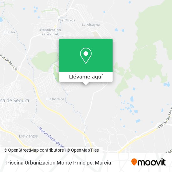 Mapa Piscina Urbanización Monte Príncipe
