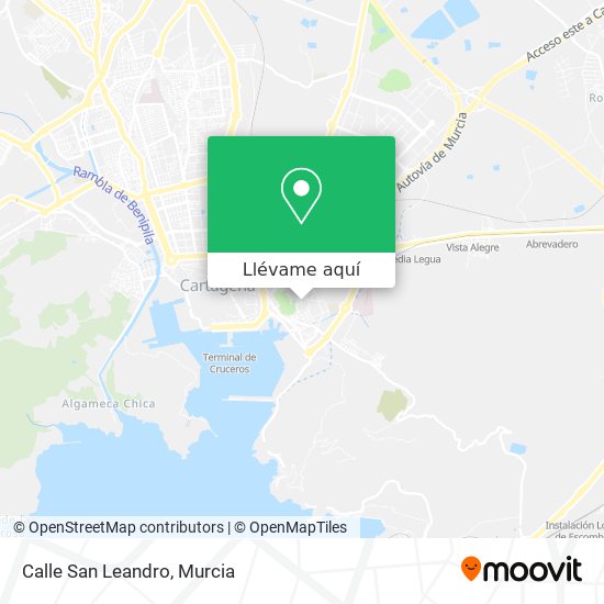Mapa Calle San Leandro