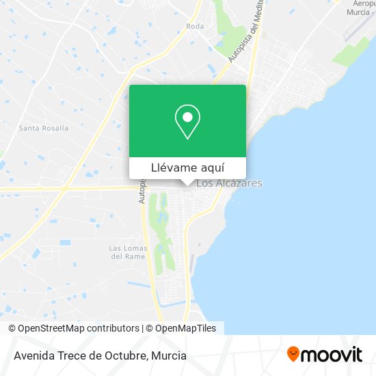 Mapa Avenida Trece de Octubre
