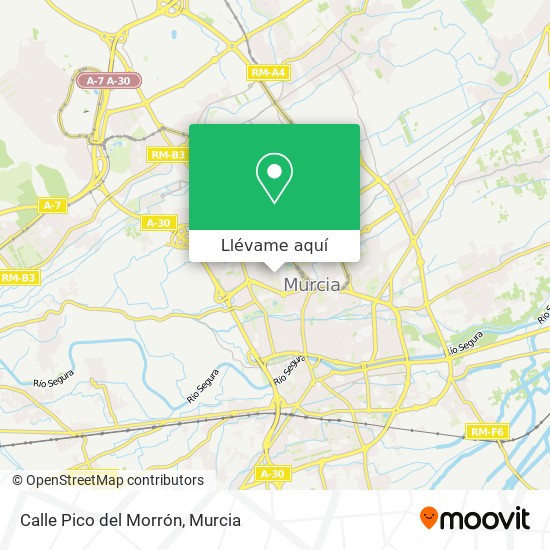 Mapa Calle Pico del Morrón