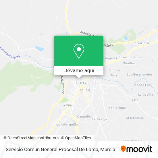 Mapa Servicio Común General Procesal De Lorca