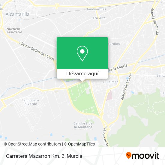 Mapa Carretera Mazarron Km. 2