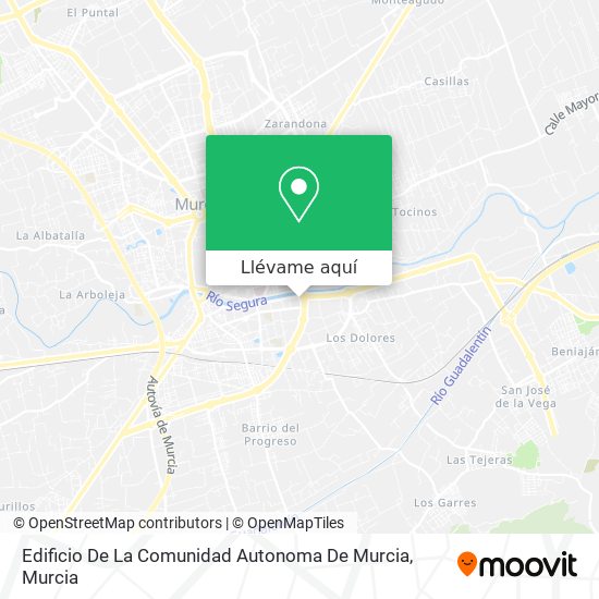 Mapa Edificio De La Comunidad Autonoma De Murcia