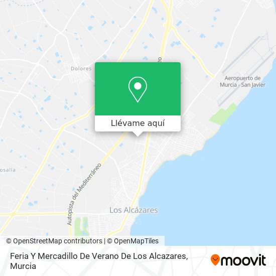 Mapa Feria Y Mercadillo De Verano De Los Alcazares