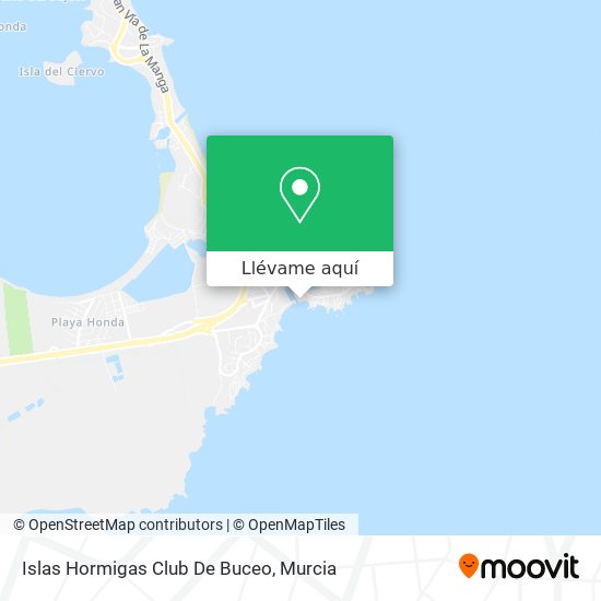 Mapa Islas Hormigas Club De Buceo