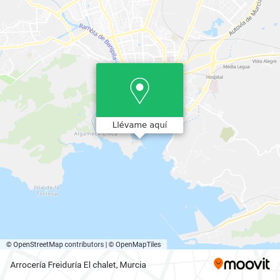 Mapa Arrocería Freiduría El chalet