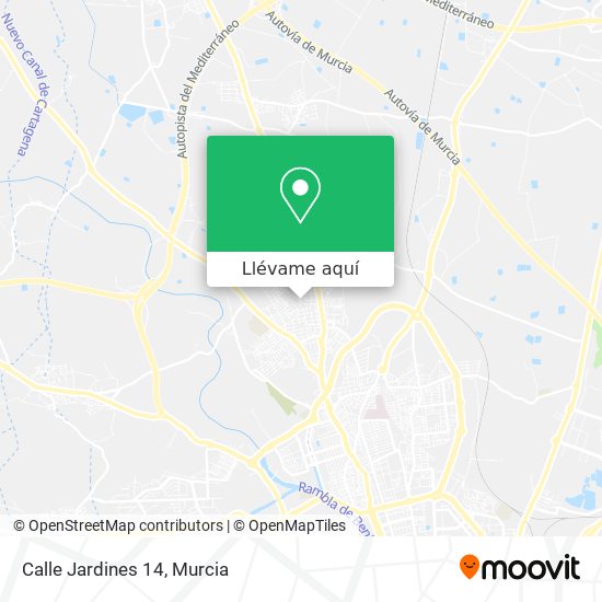 Mapa Calle Jardines 14