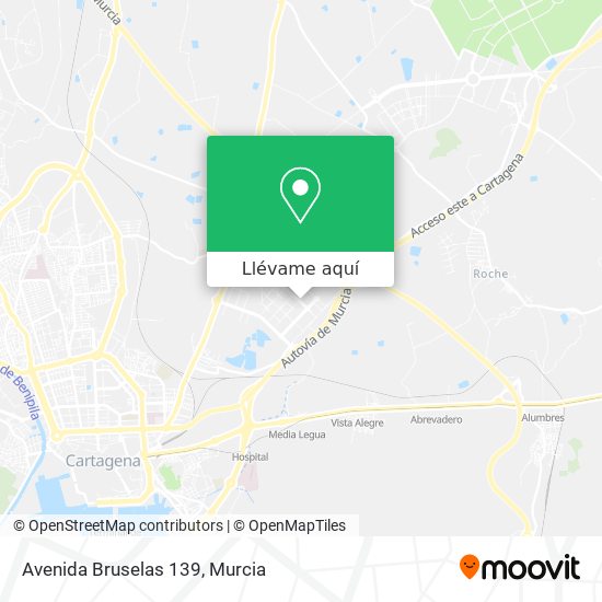 Mapa Avenida Bruselas 139