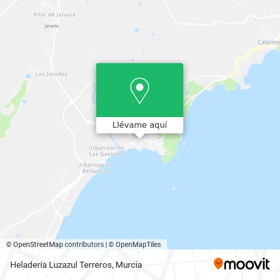 Mapa Heladería Luzazul Terreros, Calle La Venta, 20 04648 San Juan de los Terreros Pulpí