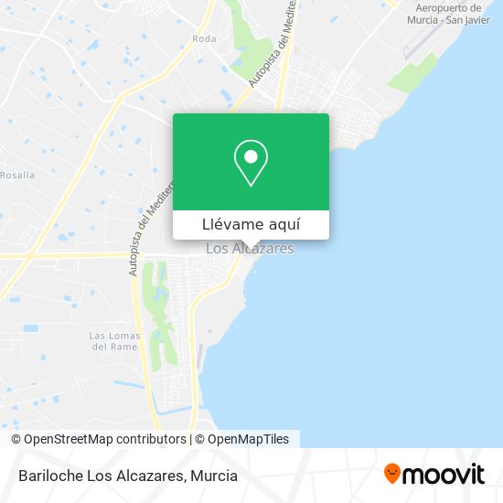 Mapa Bariloche Los Alcazares