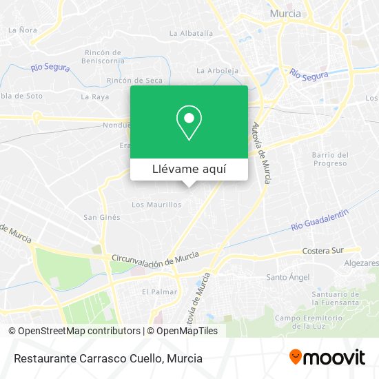 Mapa Restaurante Carrasco Cuello