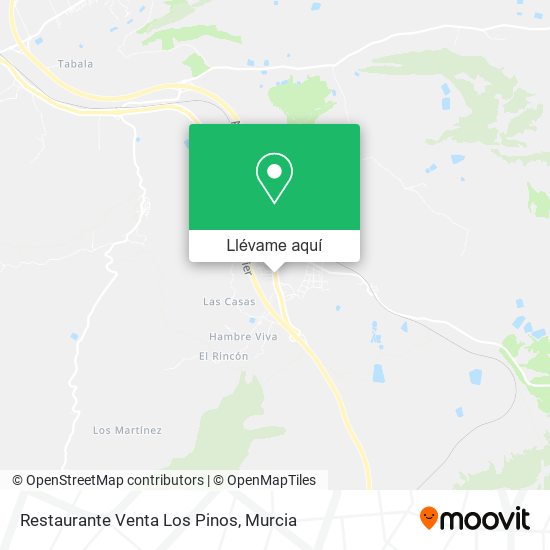 Mapa Restaurante Venta Los Pinos