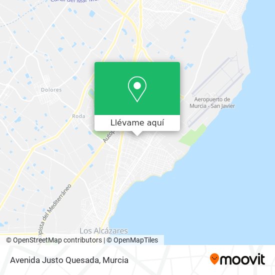 Mapa Avenida Justo Quesada