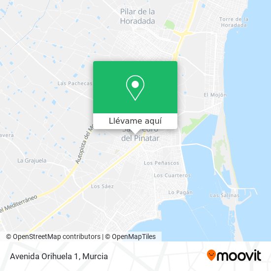 Mapa Avenida Orihuela 1