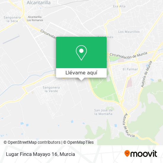 Mapa Lugar Finca Mayayo 16