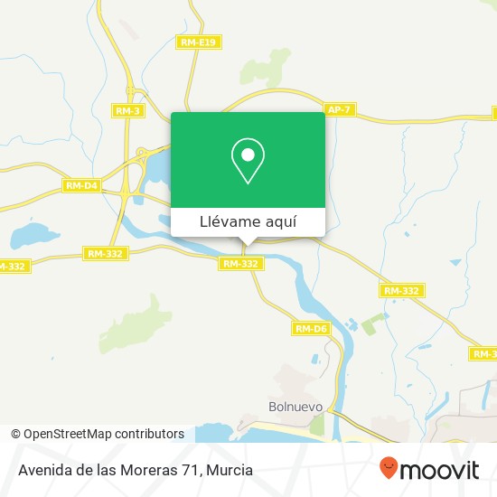 Mapa Avenida de las Moreras 71