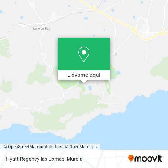 Mapa Hyatt Regency las Lomas