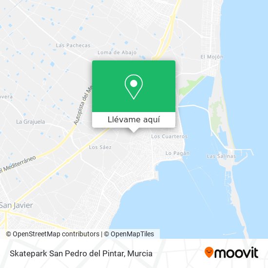 Mapa Skatepark San Pedro del Pintar