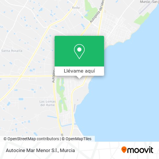 Mapa Autocine Mar Menor S.l.