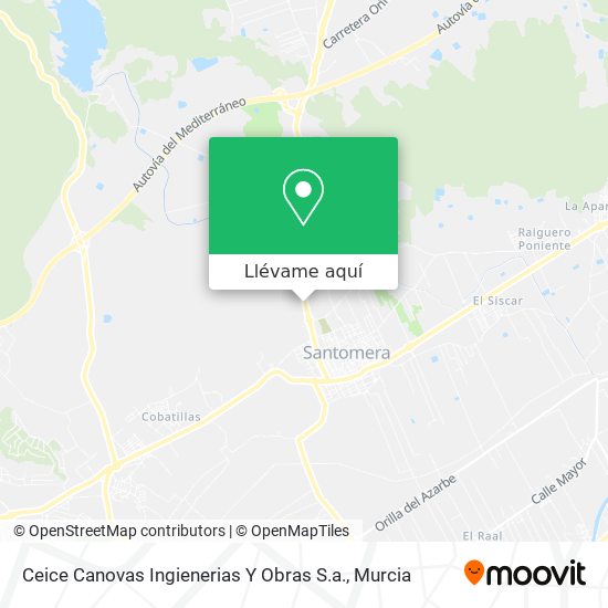 Mapa Ceice Canovas Ingienerias Y Obras S.a.