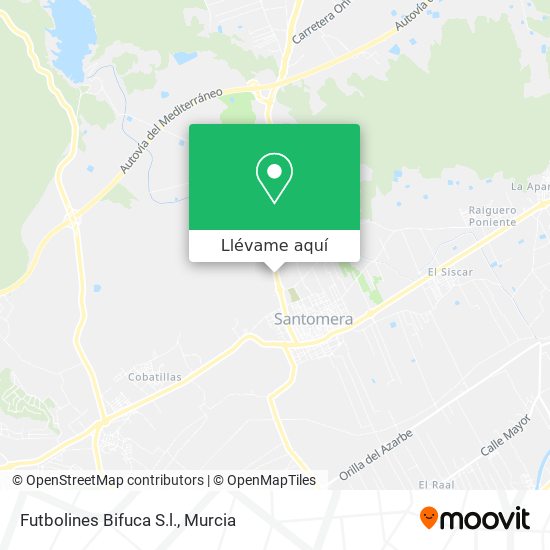 Mapa Futbolines Bifuca S.l.