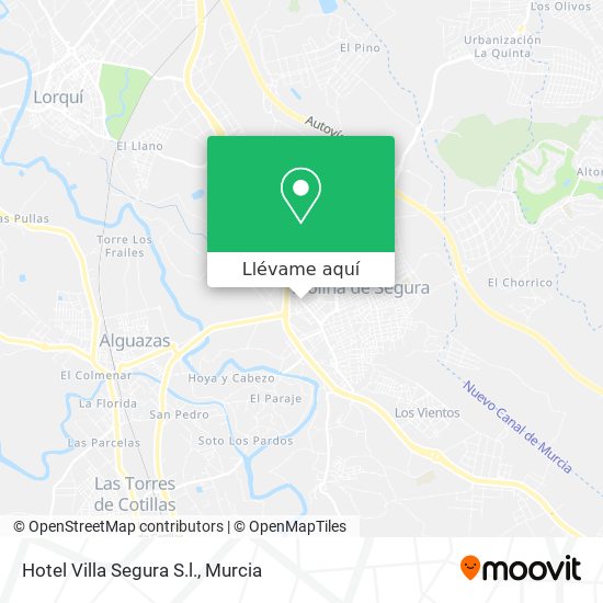 Mapa Hotel Villa Segura S.l.