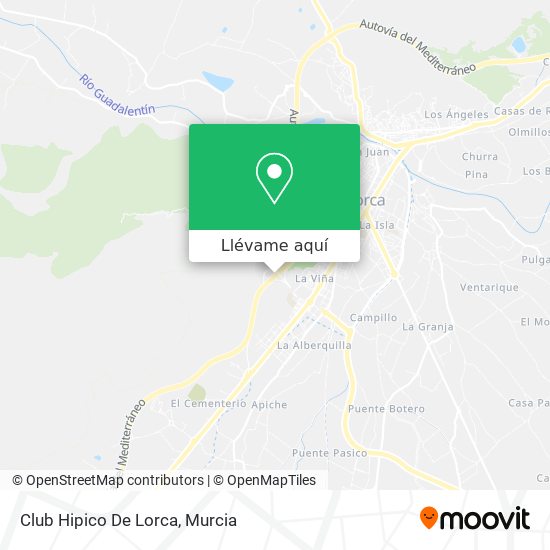 Mapa Club Hipico De Lorca