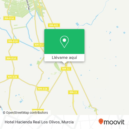 Mapa Hotel Hacienda Real Los Olivos, 30813 Lorca