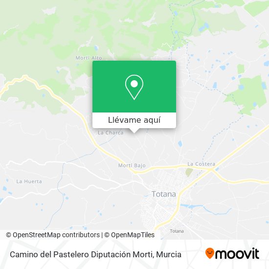 Mapa Camino del Pastelero Diputación Morti