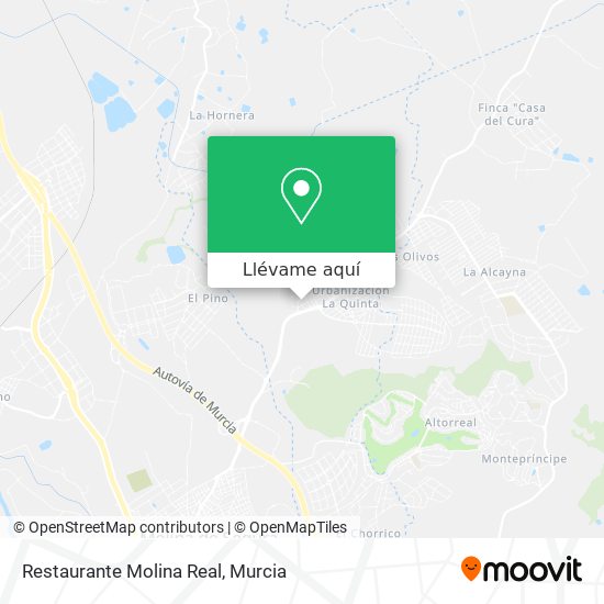 Mapa Restaurante Molina Real