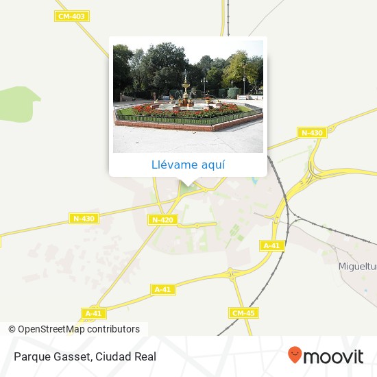 Mapa Parque Gasset