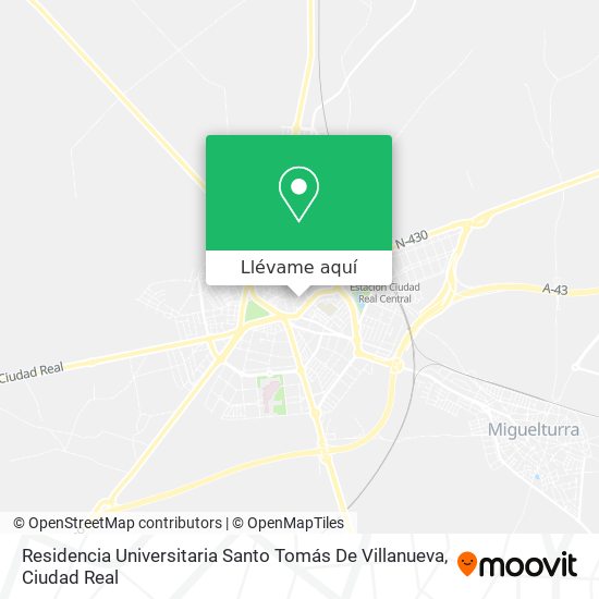 Mapa Residencia Universitaria Santo Tomás De Villanueva