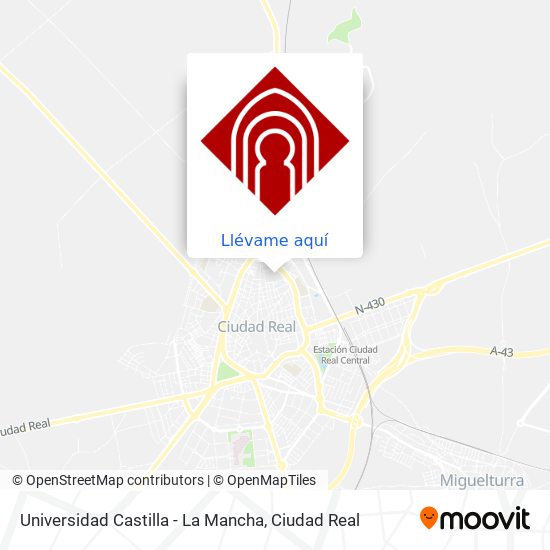 Mapa Universidad Castilla - La Mancha