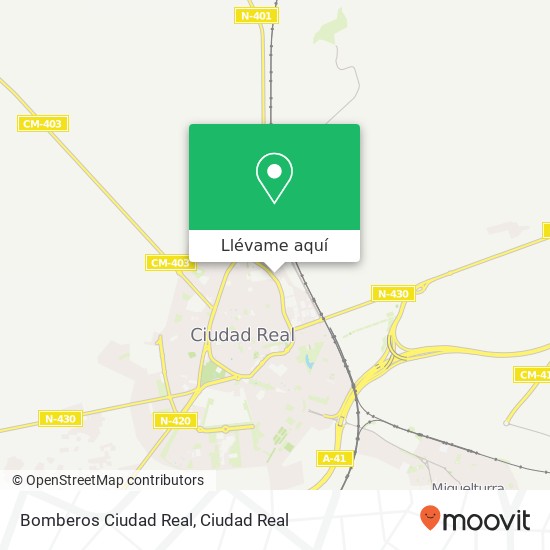 Mapa Bomberos Ciudad Real