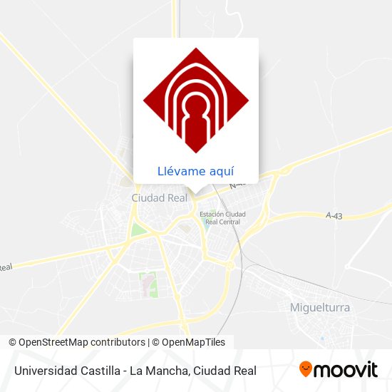 Mapa Universidad Castilla - La Mancha