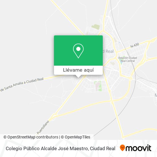 Mapa Colegio Público Alcalde José Maestro