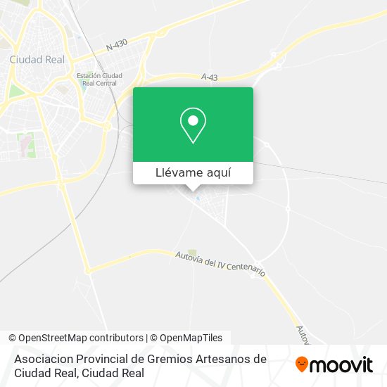 Mapa Asociacion Provincial de Gremios Artesanos de Ciudad Real