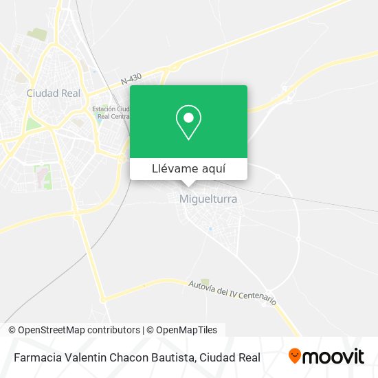 Mapa Farmacia Valentin Chacon Bautista